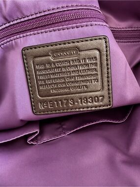Coach | Bags | Coach Kristin Metallic Python Embossed Leather Ns Tote ...